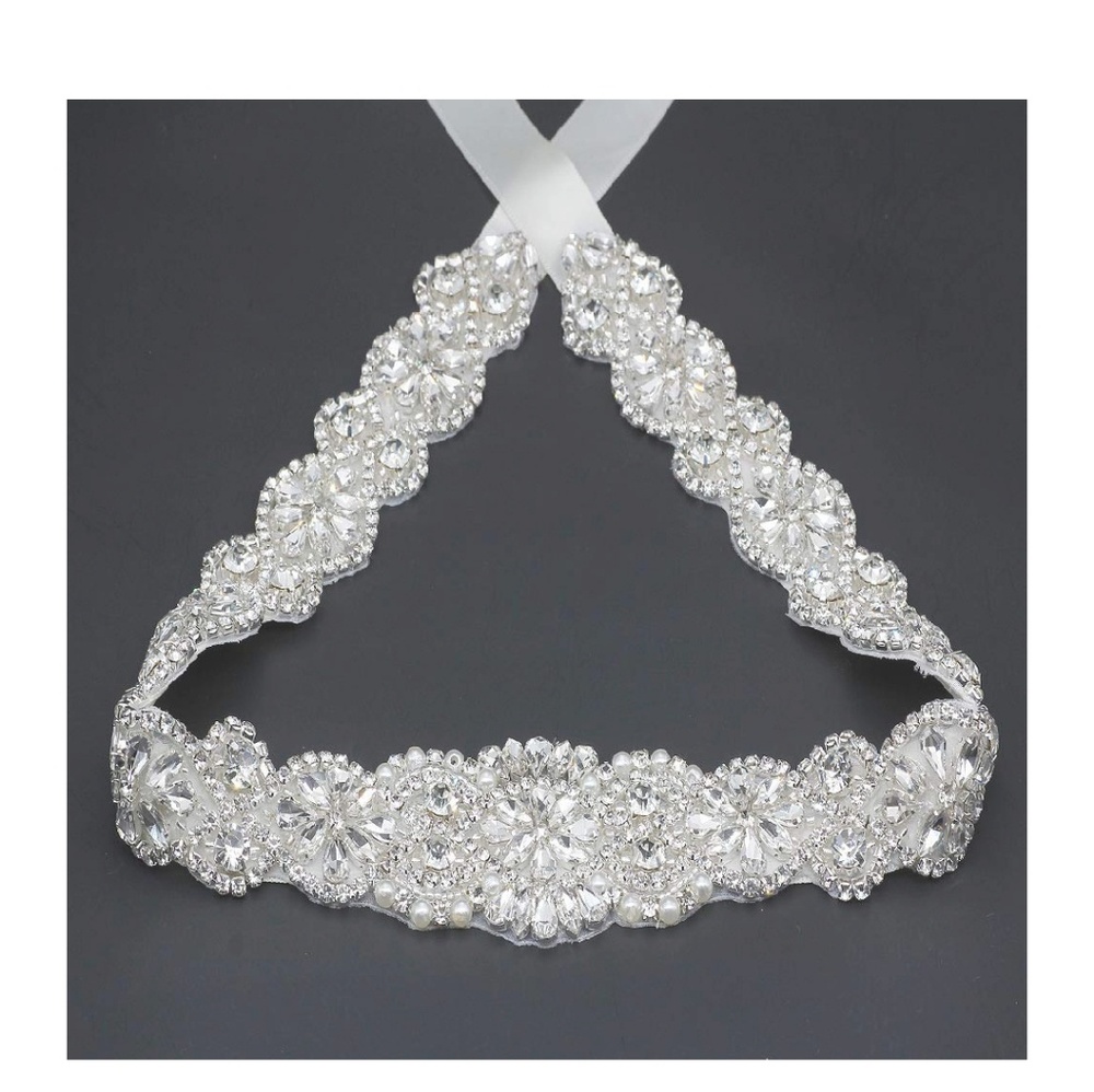 Rhinestone crystal sash💛